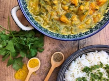 21.01 squash, chickpea & spinach curry