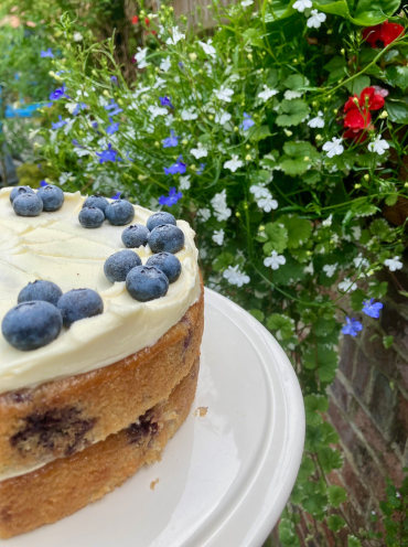 Lime and Blueberry Cake